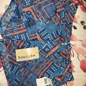 Blue Patterned Women’s Shorts